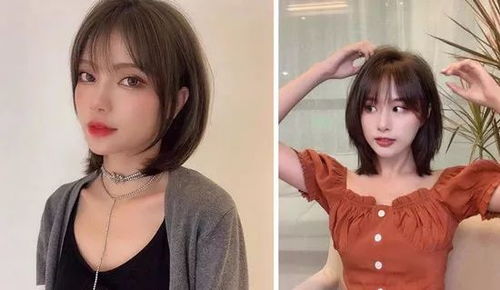 2023秋冬流行减龄短发发型图片女 不烫不染也好看
