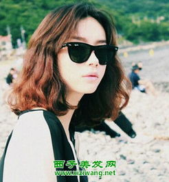 韩国泡面头中短发发型效果图