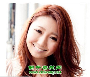 适合圆脸的长发发型