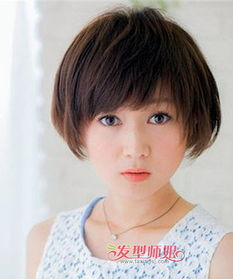 脖子短圆脸女士适合的发型 好看的适合圆脸女人的短发发型 发型师姐