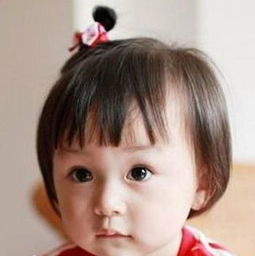 妈妈扎发达人小宝贝发型 1岁宝宝短发扎发发型
