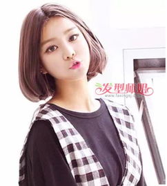 女生中分发型设计与脸型搭配 修饰脸型的中分短发发型图片 发型师姐 