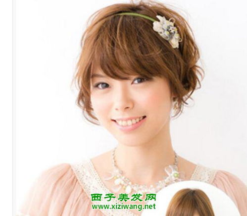 日系甜美短发发型图 女生甜美短发如何扎