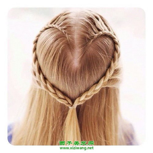 简单编发长发发型扎法