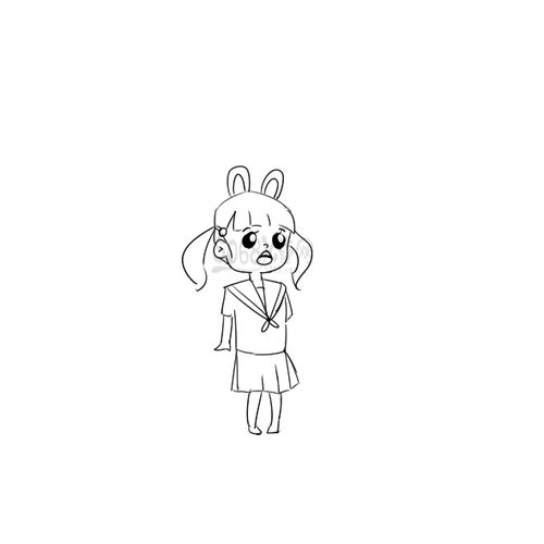 又简单又好看的女孩子简笔画原创教程步骤 5068儿童网