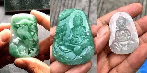 这太任性了 土豪们的翡翠原石切到了冰种,竟然拿去做小猪佩奇