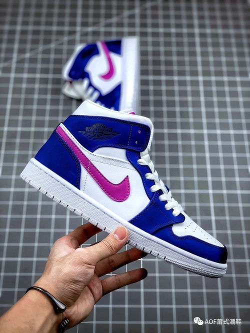 清新的中帮AJ1配色,AJ1MID紫罗兰开箱实测